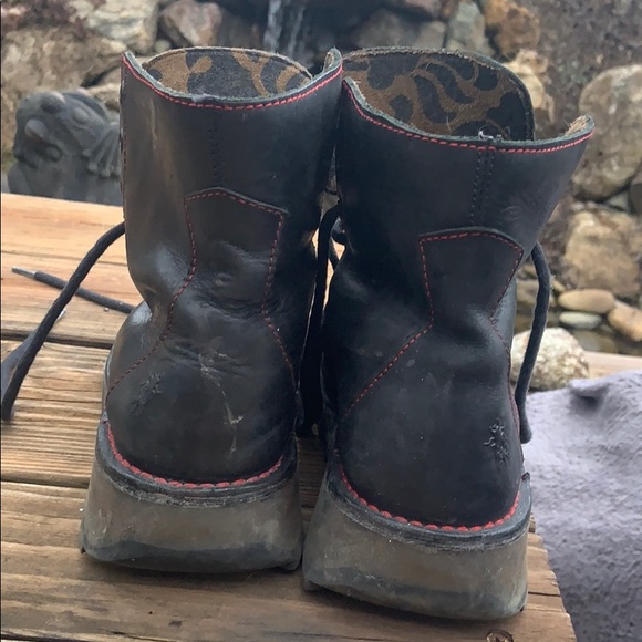 SOLD 🍀🍀🍀Fly London black leather boots/Portugal SOLD🍀 - Picture 7 of 8